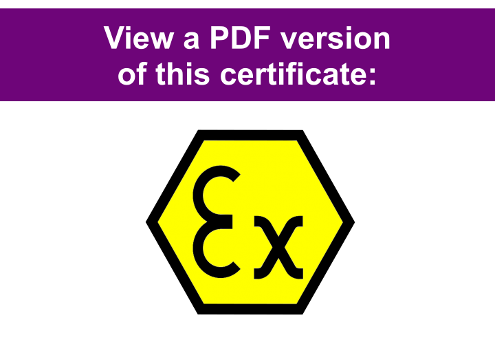 GSPK Designs ATEX certificate in PDF format