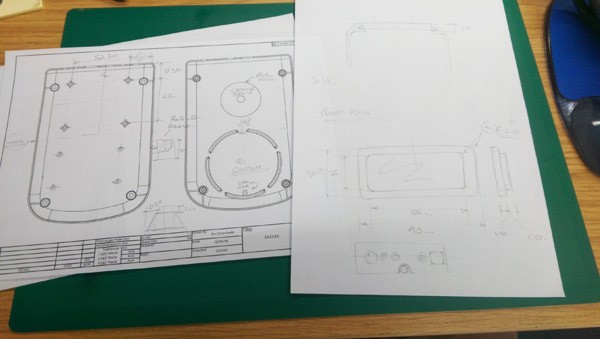 Schematic Drawing of the Electronic case