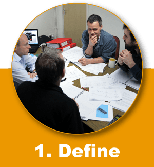 Define is the first stage of the GSPK Design Process